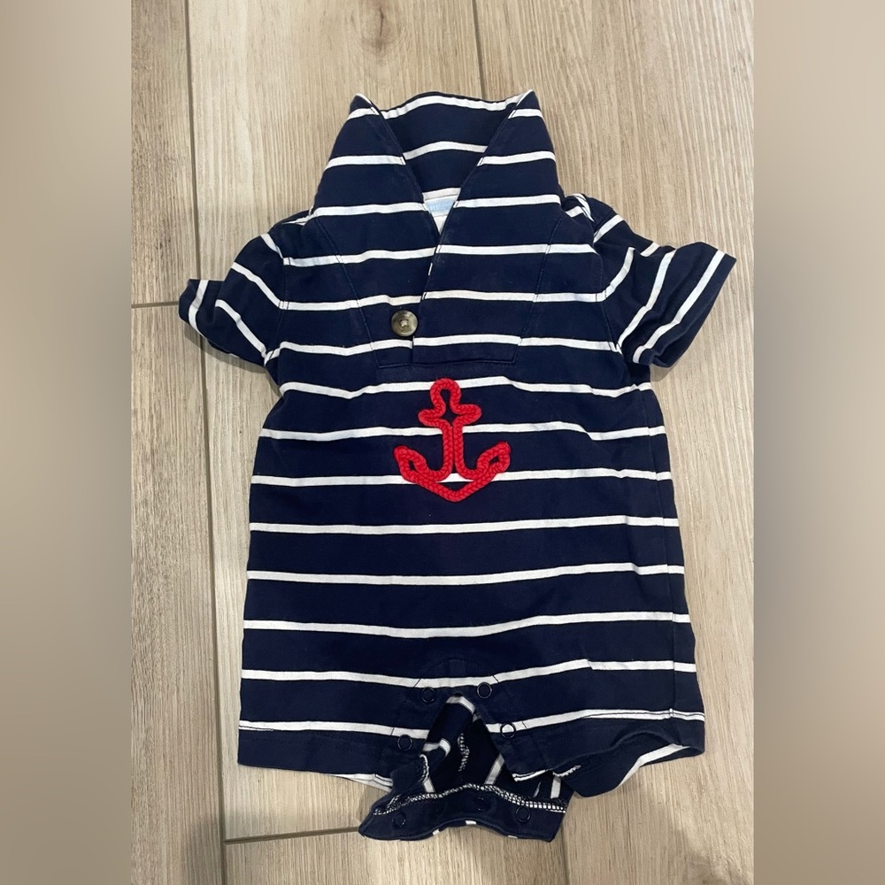 Janie and Jack Nautical Romper